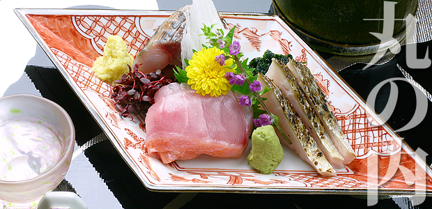 刺身盛り合わせ　金目鯛・さわら・あじ